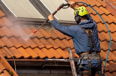 Démoussage et hydrofuge de toiture à Augères